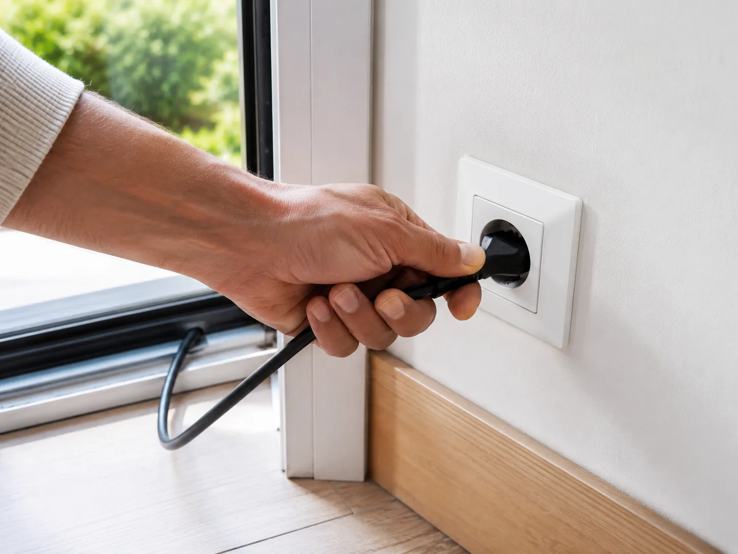 Branchement du kit solaire sur une prise standard